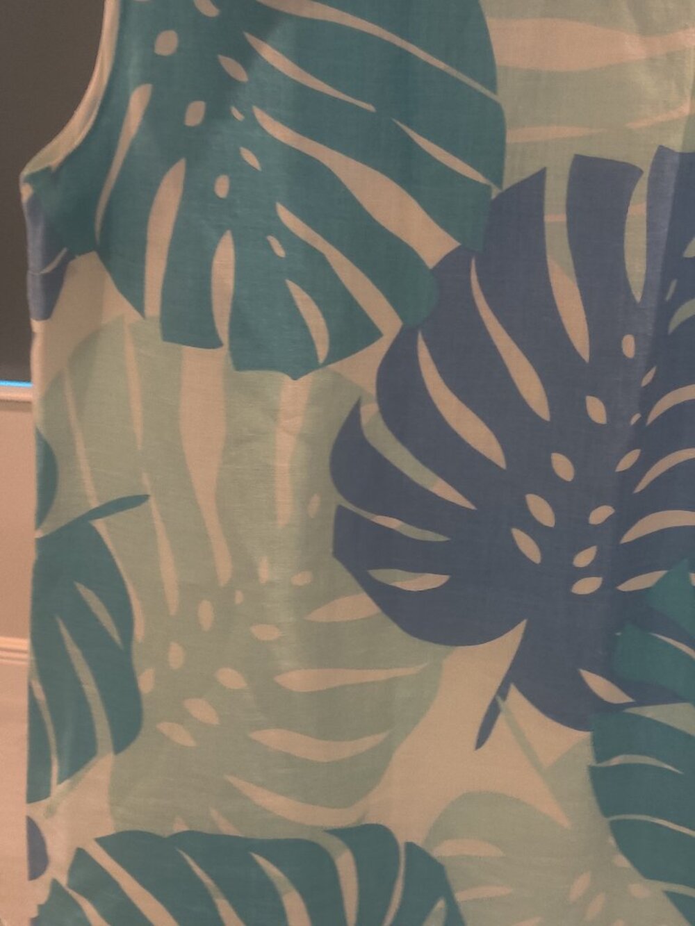 Island Company Dress sz XS tropical leaf print